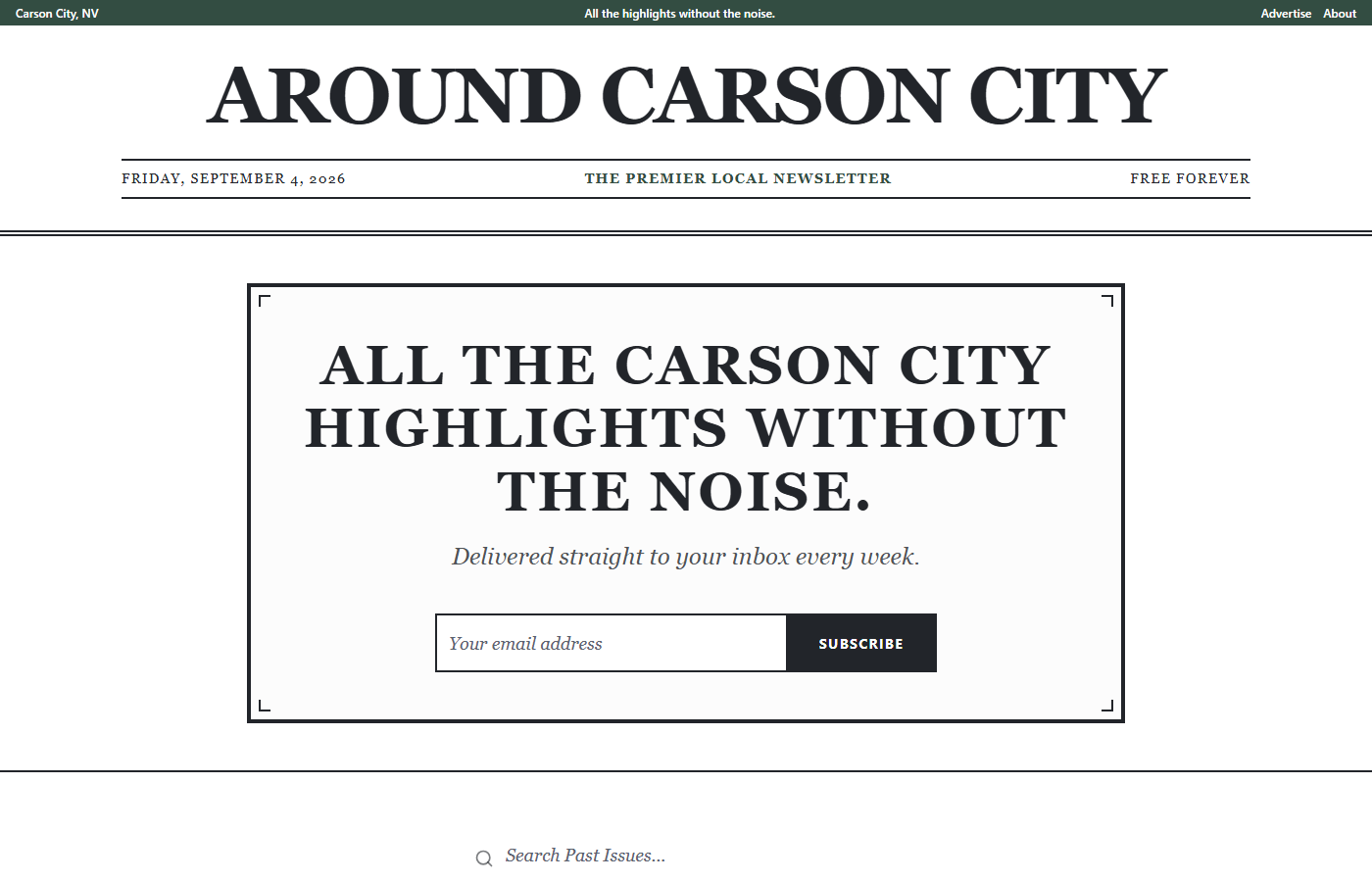 Around Carson City homepage