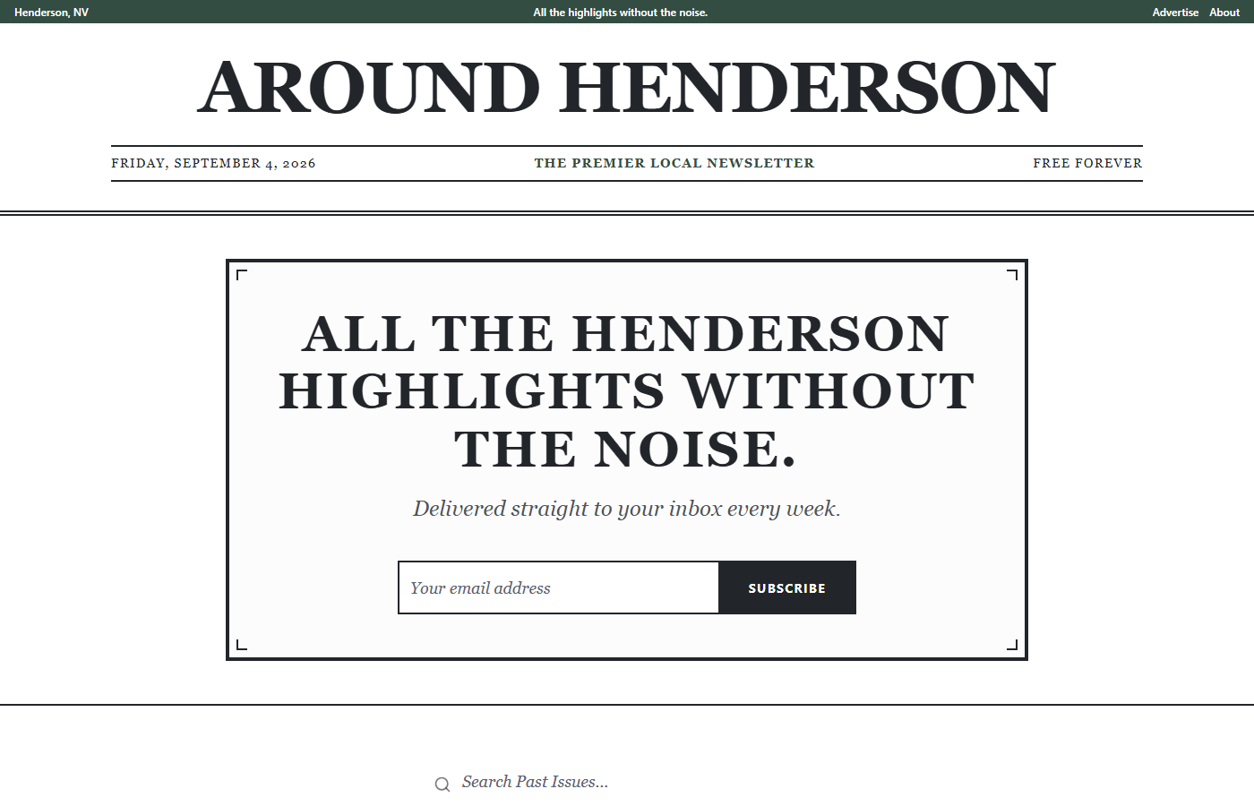 Around Henderson homepage