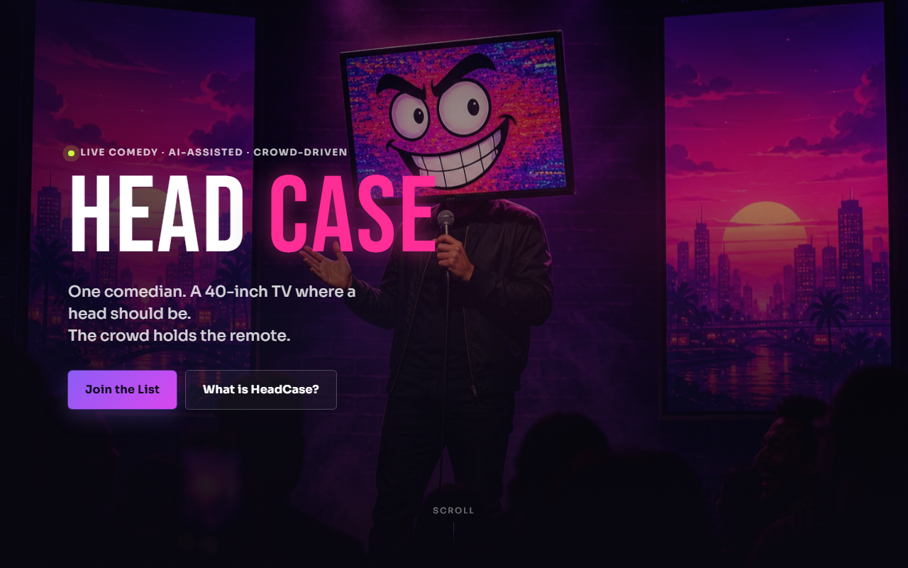 HeadCase homepage