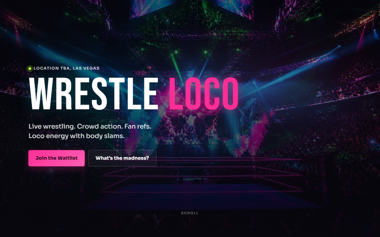 Wrestle Loco homepage