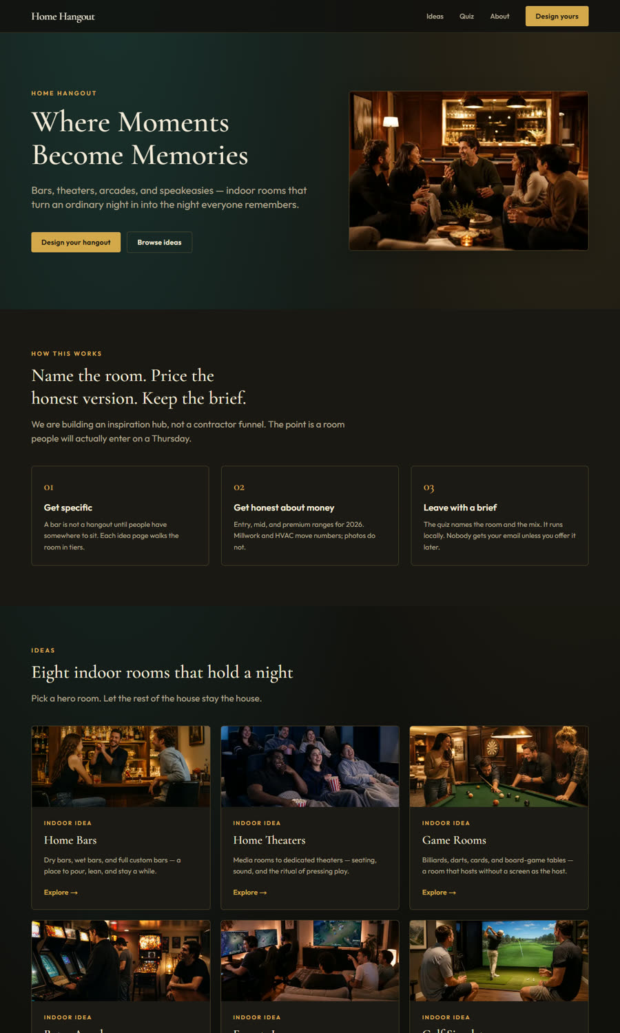 Home Hangout homepage